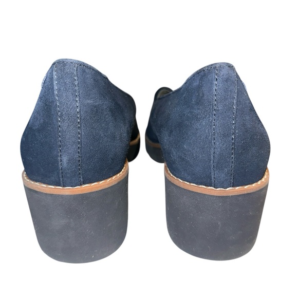Vionic Willa Wedge Navy Blue  Suede Women\'s Heels Shoes Size 11